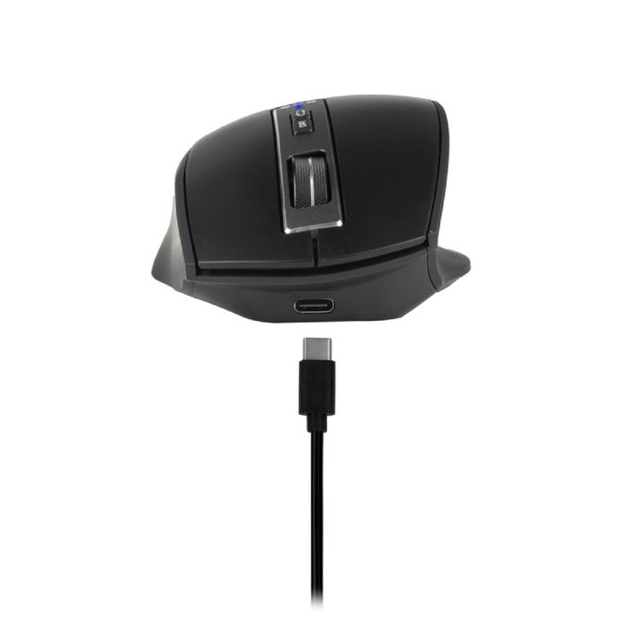 NGS BLUR-RB Ratón Ergonómico Inalámbrico 3200 DPI Negro